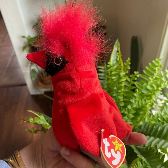 Ty Beanie Baby - Mac the Cardinal Bird - Style Number #04225 - Picture 2 of 6
